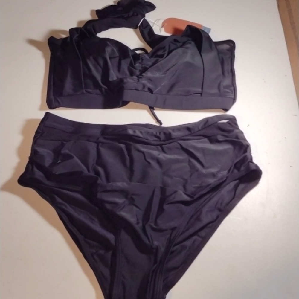 Smismivo High waisted tie back bikini size MD, new with bag